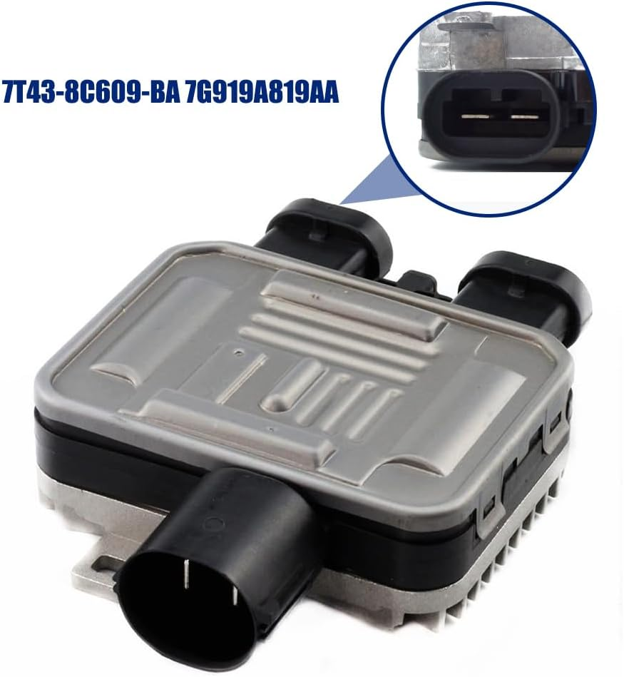 7G919A819AA 7T43-8C60-BA Radiator Cooling Fan Control Module Compatible with Ford Edge Volvo S80 VS60 V60 V70 XC60 XC70 Mondeo IV 2007-2014 Galaxy III S MAX Freelander II 2007-2015 Range Rover Evoque image number 3
