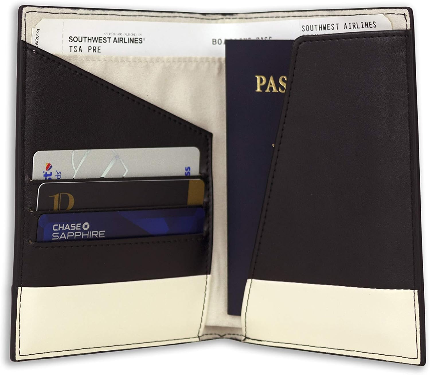 Jet&Bo Leather Travel Pouch Set: Leather Pouch, Passport Holder, Luggage Tag, Cord Organizers image number 2