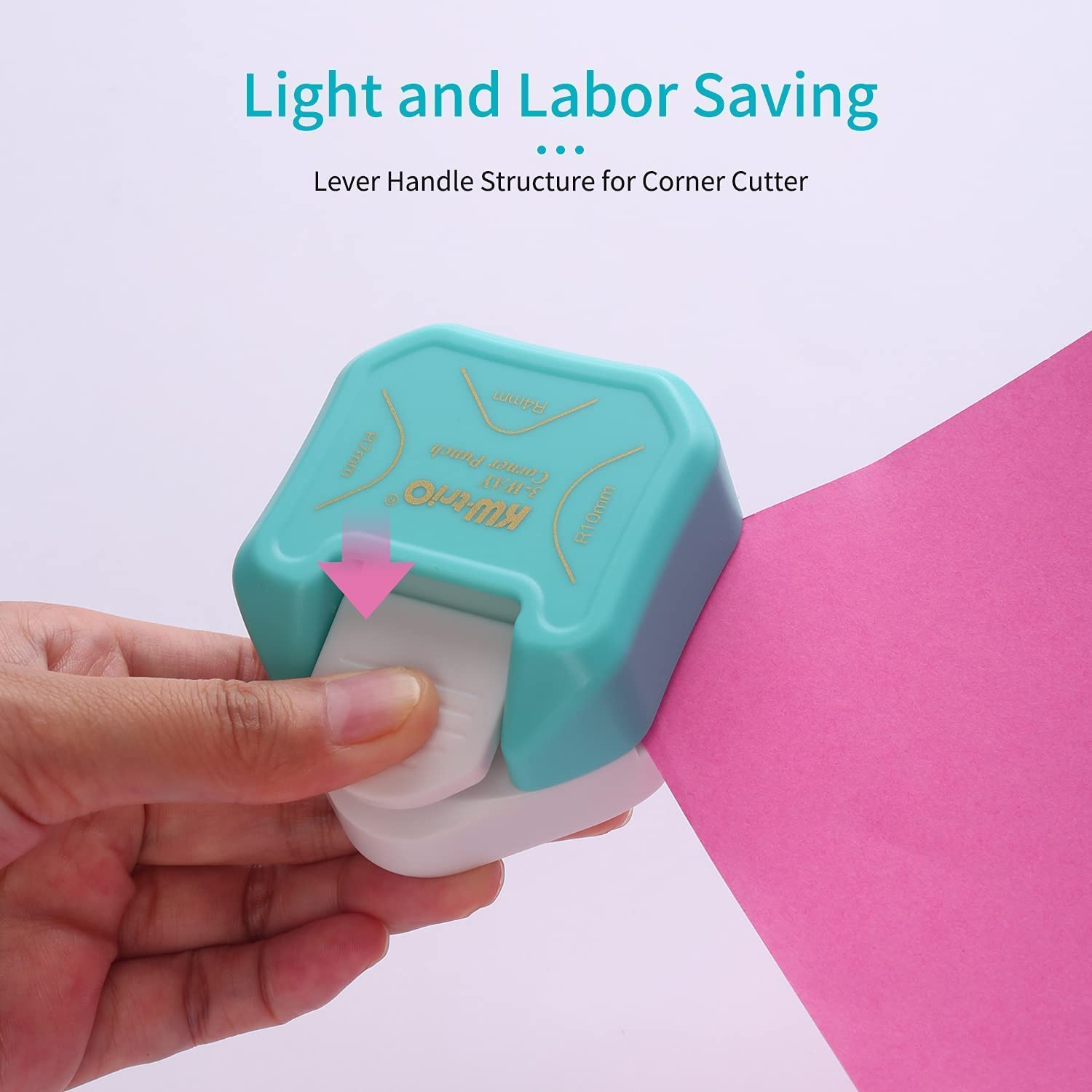 Staright 3-In-1 Corner Rounder Punch R4/R7/R10Mm round Corner Trimmer Cutter for Card Photo Paper Laminating Pouches image number 6