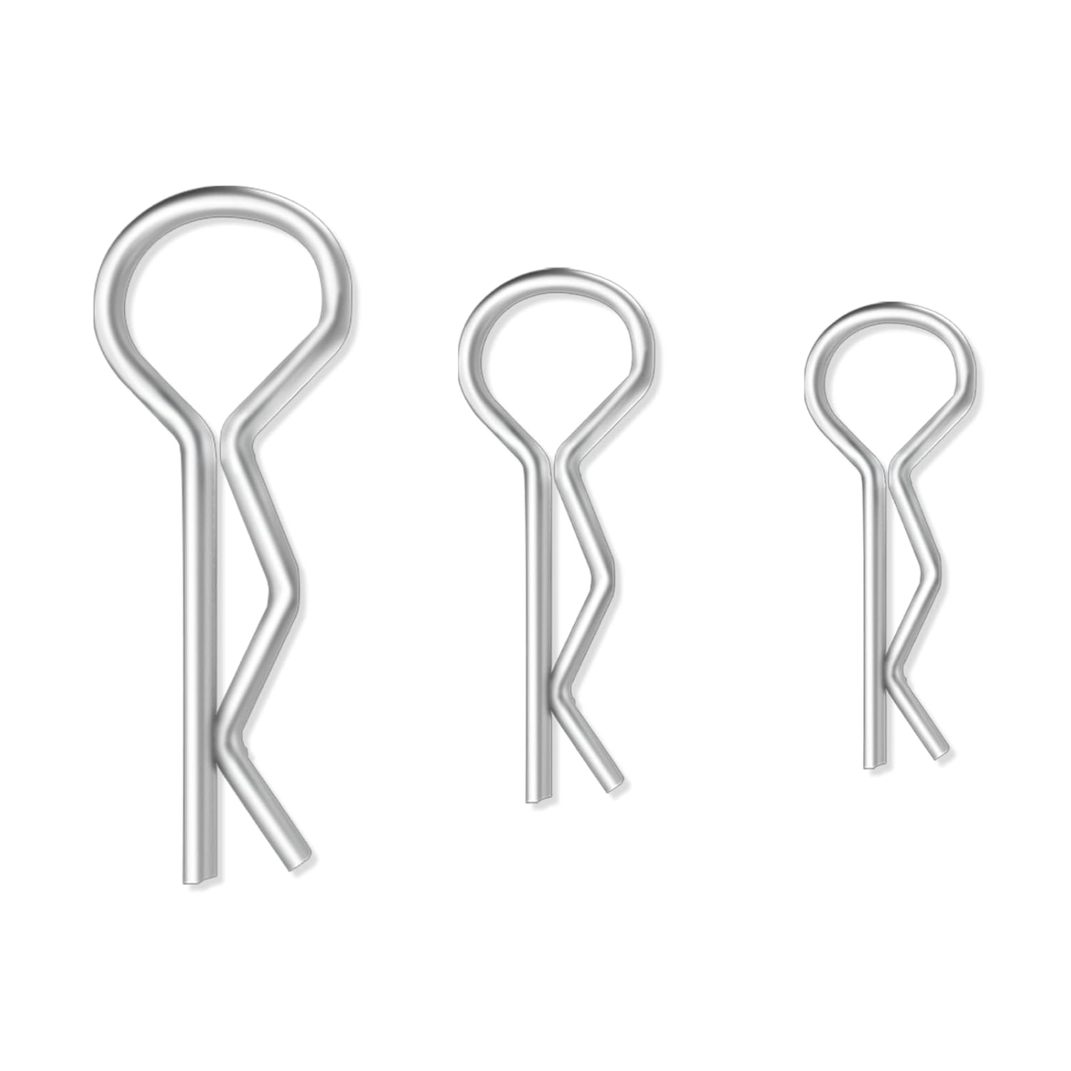 TEAONE Stainless Steel Body Shell Clip, 120 PCS R Pins Replacement Compatible with 1/8 1/10 1/16 for RC Hsp Car Truck Buggy Crawler Parts image number 4