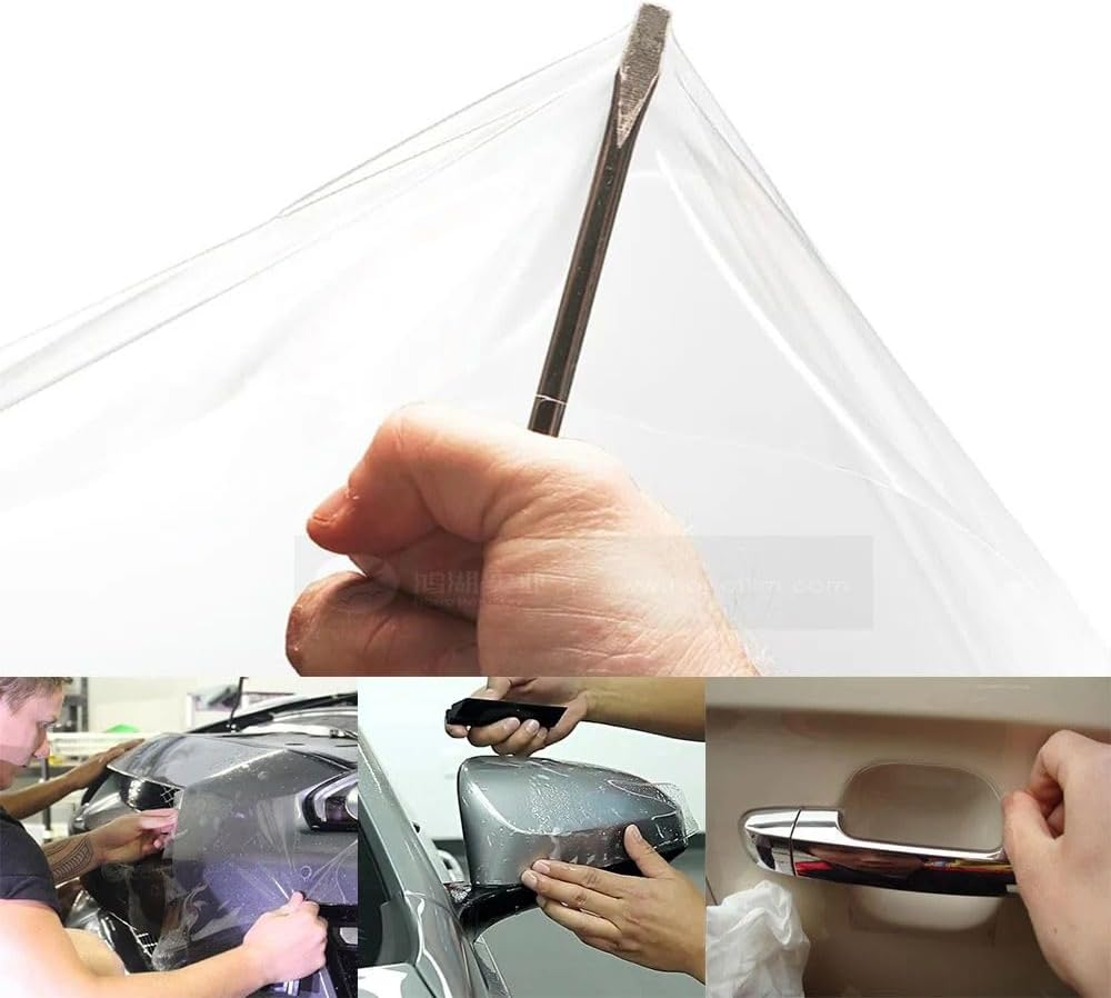 ANZO TPU PPF Car Clear Paint Protection Film Roll: 7.5Mil Thick, (5 Feet X 16.6 Feet)，Non-Yellowing, Self-Healing for Cars, Trucks, Suvs | UV Protection, Optical Clarity, Gloss Finish