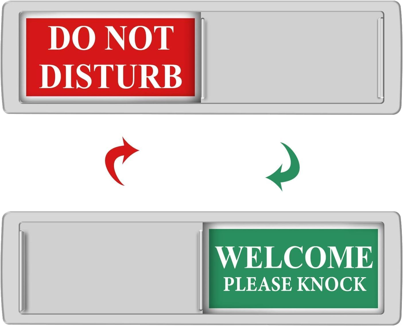 Vacant Occupied Privacy Sign, Vacant in Use Door Sign for Home Office Restroom Conference Hotels Hospital, Slider Door Indicator Tells Whether Room Vacant or in Use, 7'' X 2''