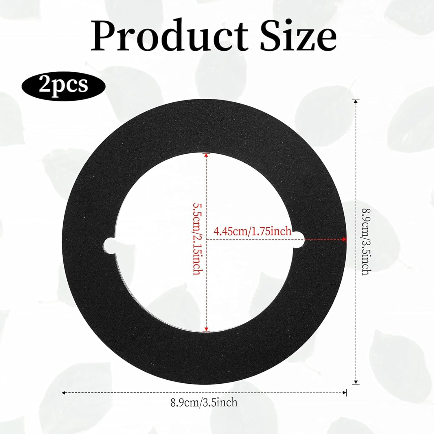 2Pcs Door Knob Plates round Version,Premium Iron Scar Plate for Door Knob Door Handle Reinforcement Fixing Cover,Door Lock Hole Backing Reinforcer Kit,Stainless Steel Material,Matte Black image number 6