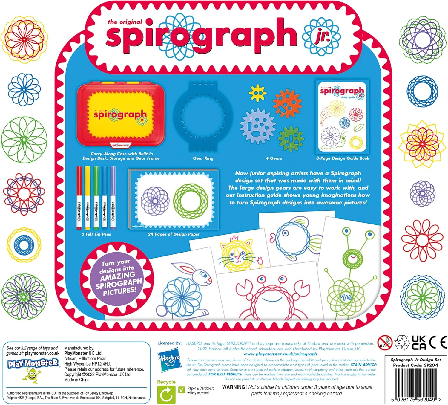 Goliath Far East | Spirograph Junior | Drawing Kit with Jumbo Gears | Ages 3+ image number 4
