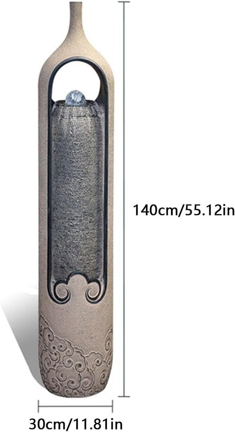 Outdoor Fountain New Chinese Outdoor Fountains and Waterfalls Freestanding Fountain Indoor Fountain-Ball with LED Light for Garden Patio Backyard Porch Balcony Home image number 6