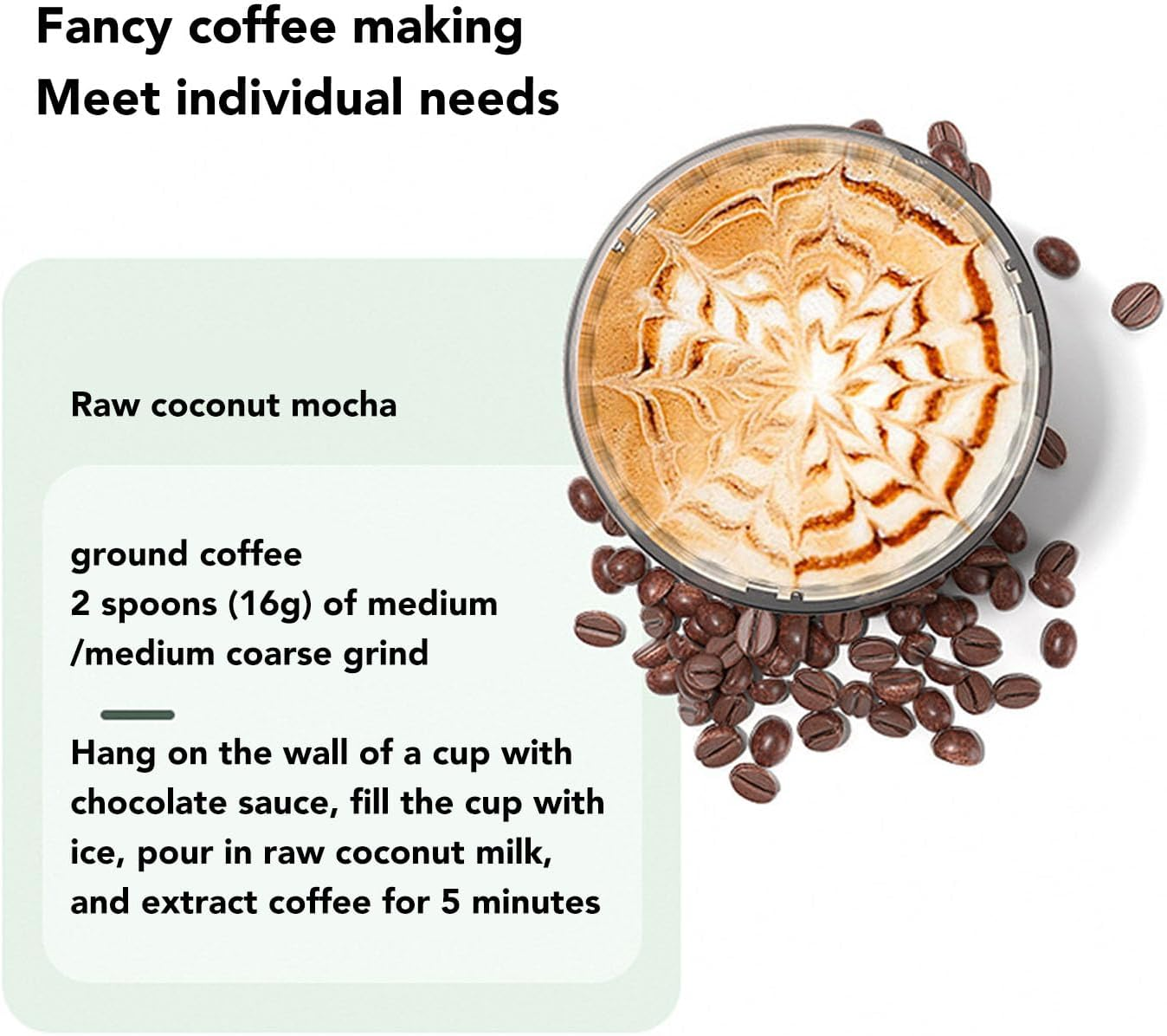 3 in 1 Portable Coffee Maker, Portable Espresso Machine, 20 Bar Extraction Fast Heating, 12V Car Coffee Maker