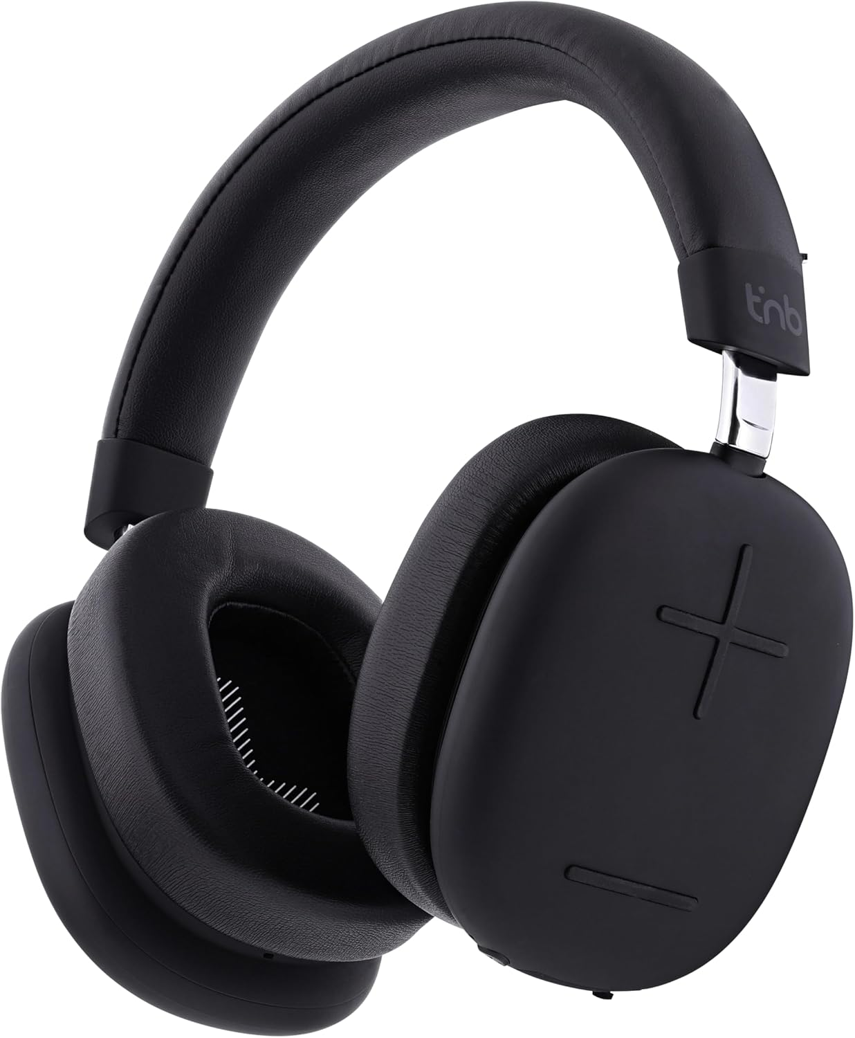 T'Nb - Wireless Bluetooth Headphones with Active Noise Cancellation, Circumaural, Comfortable and Comprehensive, Stereo Sound with Built-In Microphone, up to 50 Hours Battery Life - Black image number 1