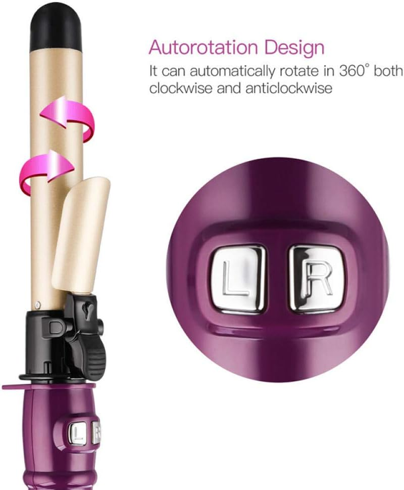 Curling Iron 28Mm Auto Hair Curler Ceramic Rotating Curling Iron Waver Pear Flower Cone Curling Wand Curl Roller Wave Hair Curly Tool-B image number 3