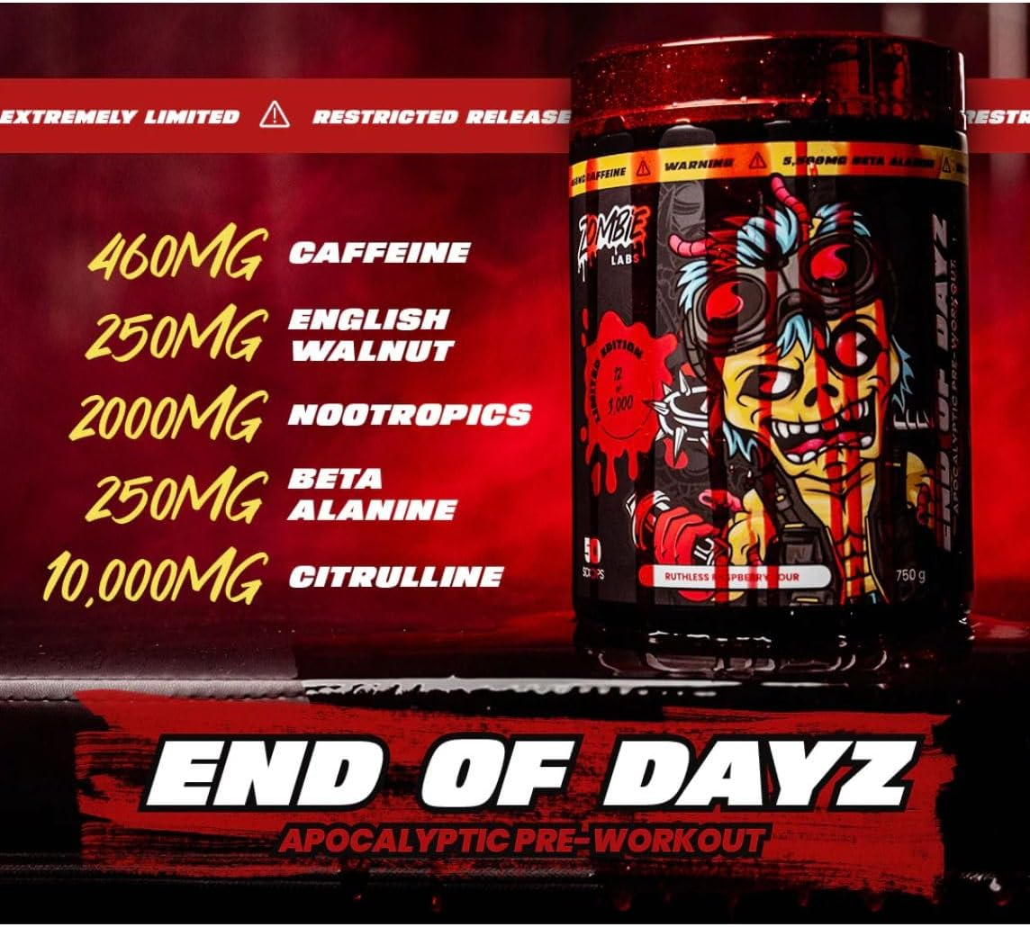 Zombie Labs End of Dayz Pre-Workout 50 Serves