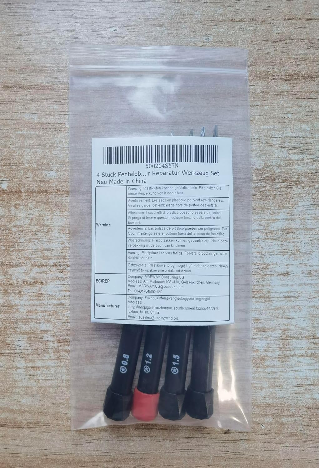 Pentalobe Screwdriver Set, 5 Point 5 Star 0.8 Mm, 1.2 Mm and 1.5 Mm Pentalobe Screwdriver or P2 P5 P6 or Ts1 Ts4 Ts5 and T5 Torx for Iphone Macbook Pro Air Repair Tool Set image number 2