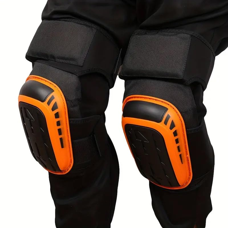 AIMALL 2Pcs Motorcycle Knee & Elbow Protectors, 13.39In Anti-Fall Leg Guards, TPU Shell Roller Skating Gear, Breathable Adjustable Pads for Outdoor Sports image number 2