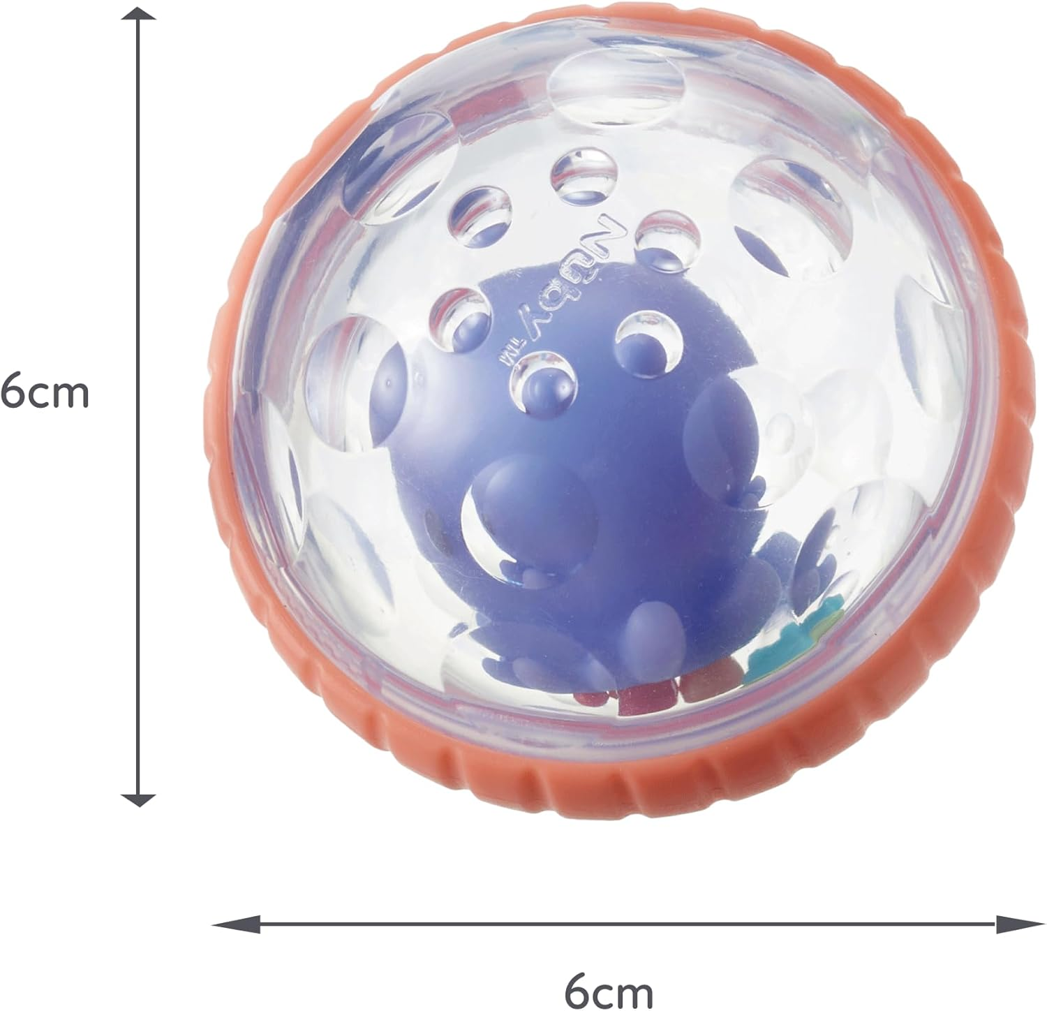 Nuby Floating Bubbly Buds Baby Bath Toy - Sensory Play | Easy to Hold | Easy Clean image number 5