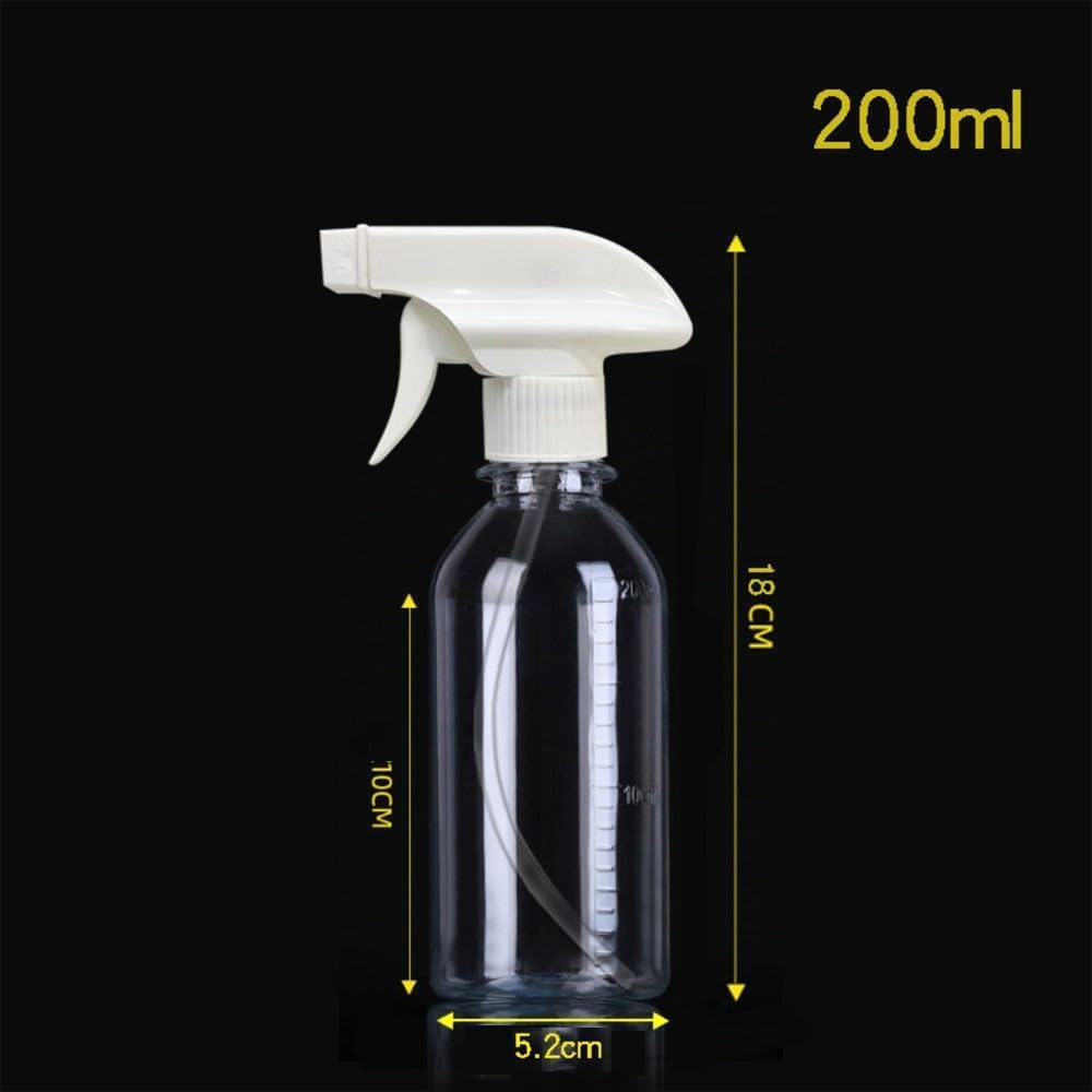 Plastic Spray Bottles - 200ML Empty Spray Bottles for Cleaning Solutions,Pet, Essential Oils, Hair, Cooking - Mist/Stream Water Bottle image number 4