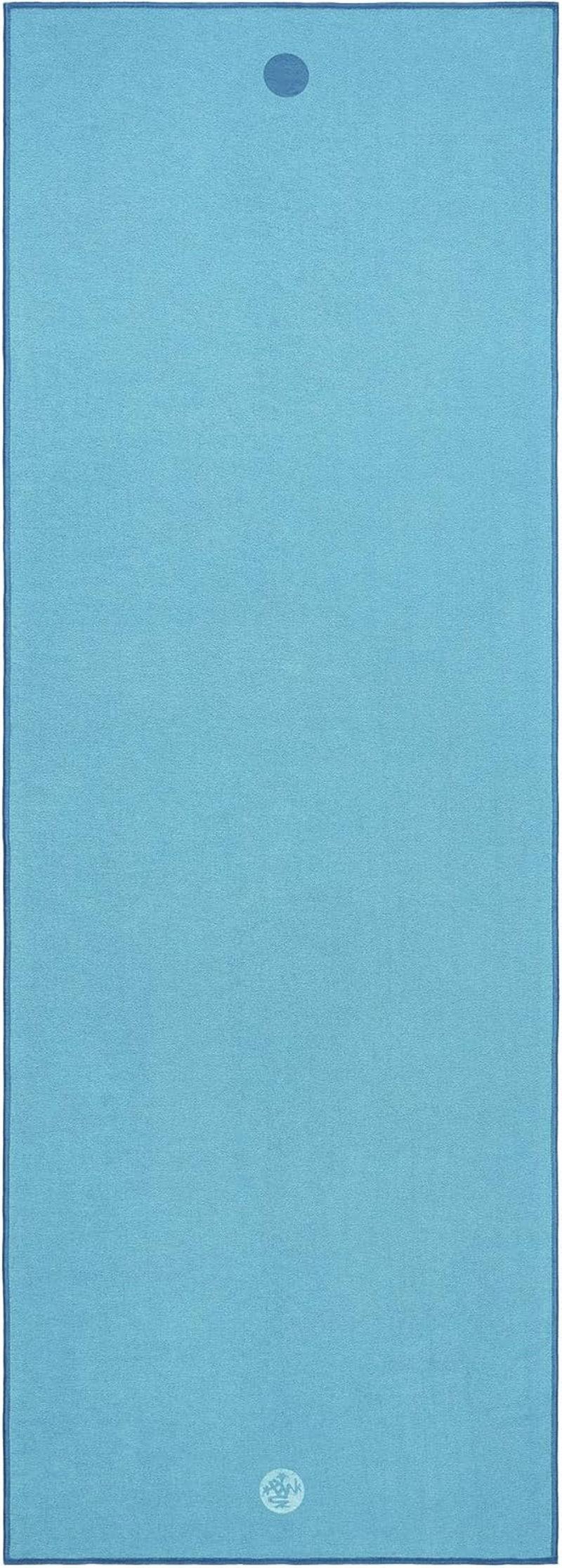 Yogitoes Manduka Yoga Towel for Mat Nonslip and Quick Dry for Hot Yoga with Rubber Bottom Grip Dots 72 Inch Long Onyx Thin and Lightweight (262023001) - Line Beach image number 3