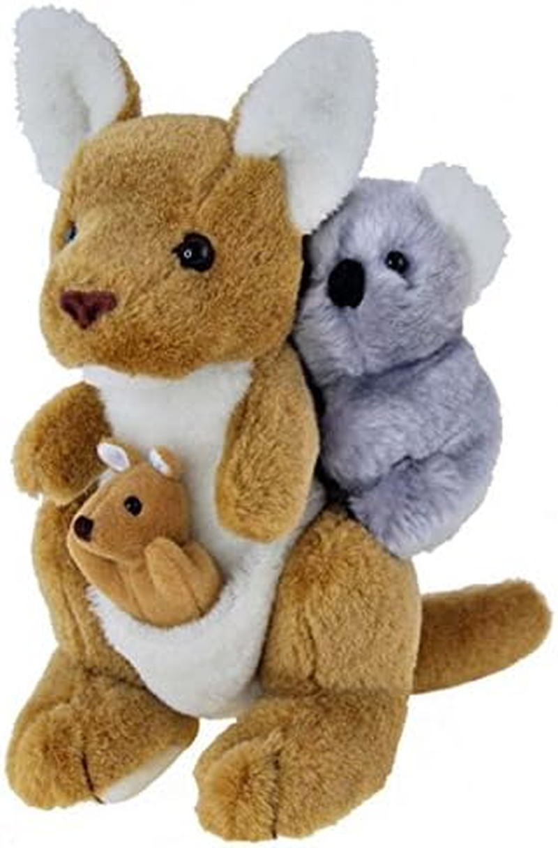 Elka Australia 13939 Kangaroo with Joey and Koala Soft Plush Toy, 24 Centimeters