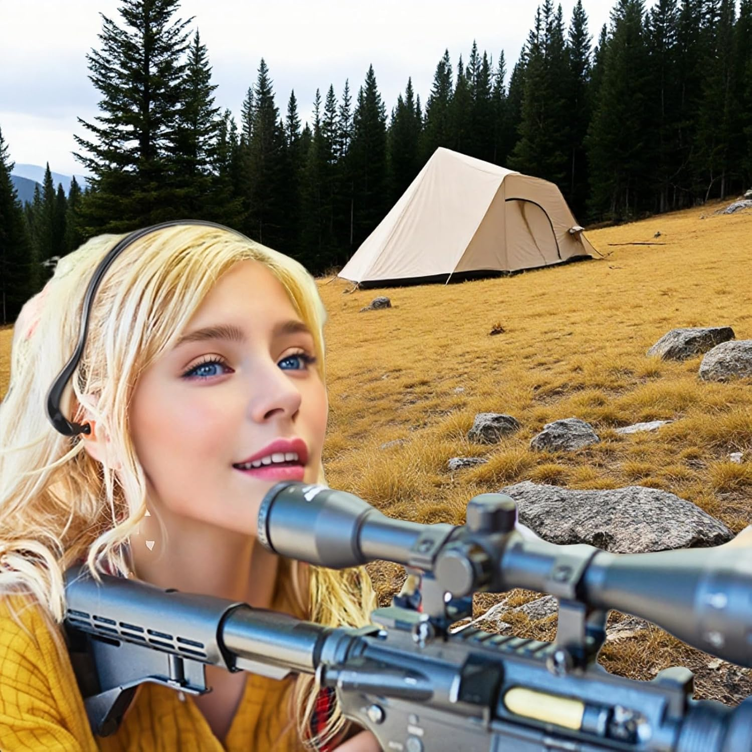 Banded Earplugs for Shooting 29Db NRR - Noise Cancelling Reusable Silicone Ear Plugs for Sleeping, Concerts, Work & Sports - Lightweight 3-Pack (Orange/Blue/Black) with Neckband & Triple Flange Design image number 6