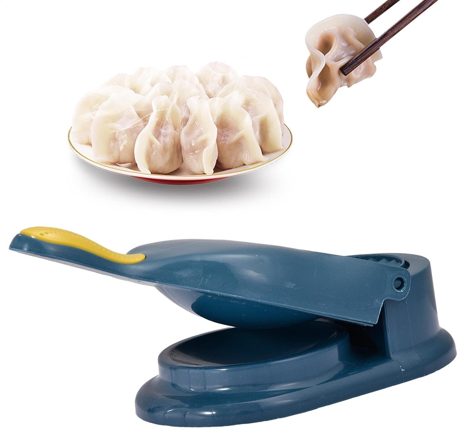 Shurzzesj Dumpling Dough Press | 2 in 1 Dough Press Cutter,Dough Presser Dumpling Skin Artifact, Skin Wrapper Mould, Dumpling Wrappers Empanada Maker Kitchen Gadgets