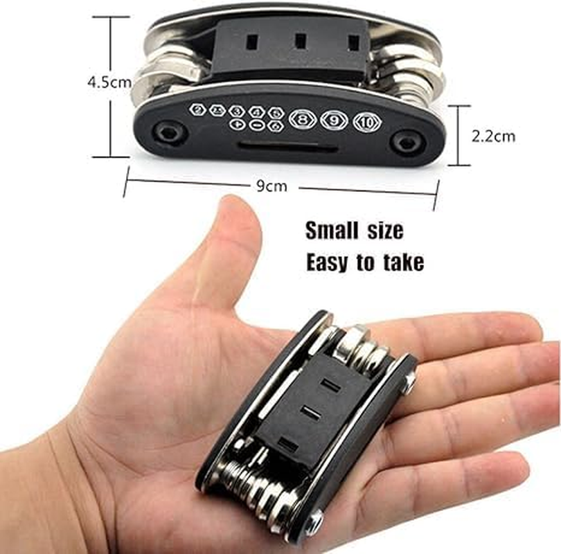 2Pcs Bicycle Multi Functional Tool Kit 16 in One, Easy to Carry Portable Tool Kit, Highway Mountain Bike Multi Functional Accessory Set Bicycle Mechanical Maintenance Tool Kit image number 4