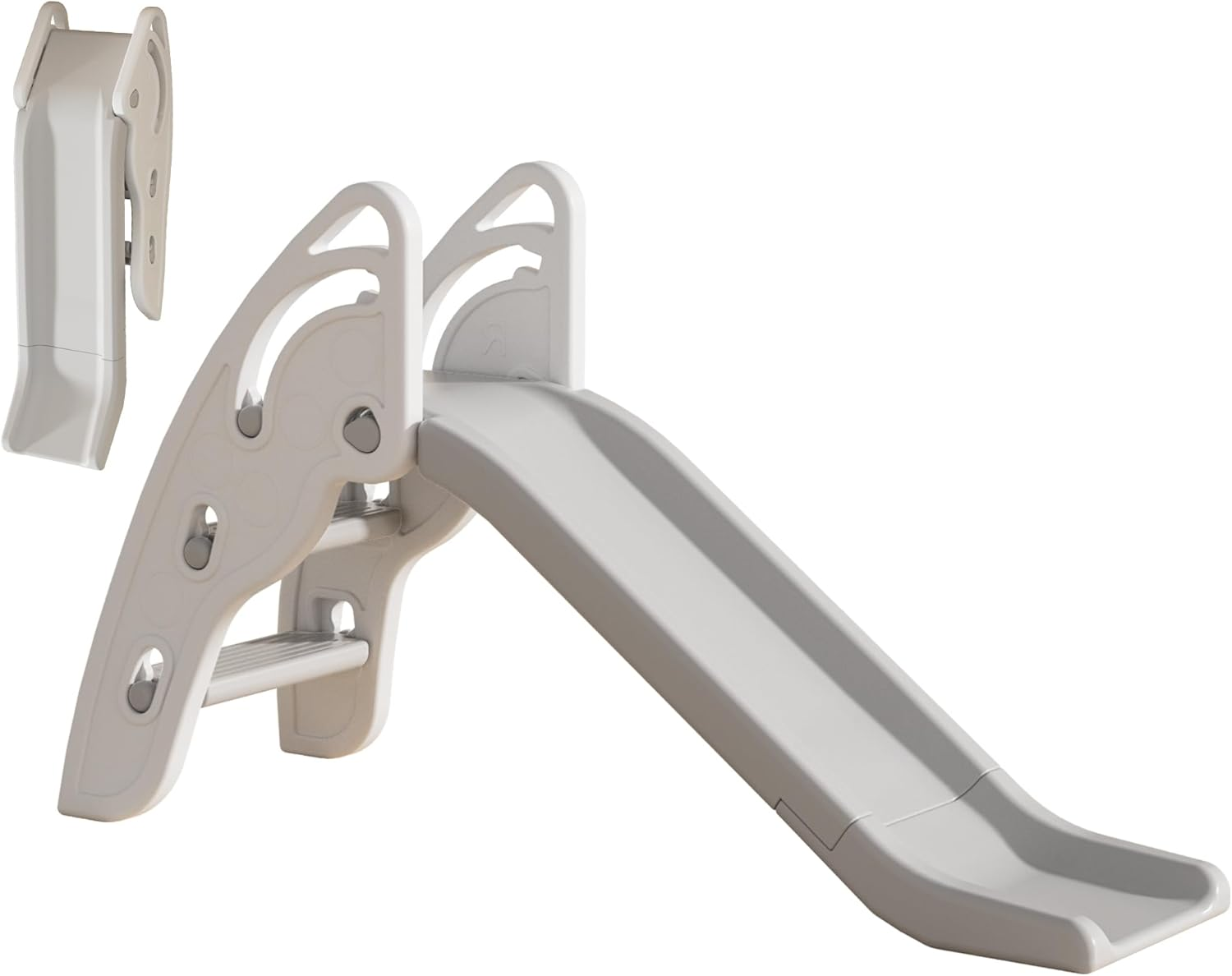 Toddler Slide Large Play Climber Slide Playset with Extra Long Slipping Slope Indoor Slide Kids Slide Toddler Playground Toddler Slide Outdoor Toys for Toddlers (White)&hellip; image number 6