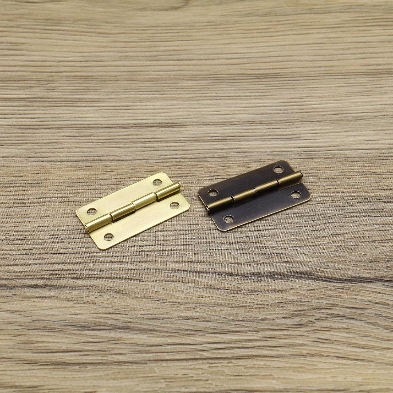 Emagtech 36Pcs Antique Bronze Hasp Latches Mini Hinges with Screws Mini Cabinet Latch Hasps Decorative Accessories for Jewelry Box Gift Box Doll House image number 1