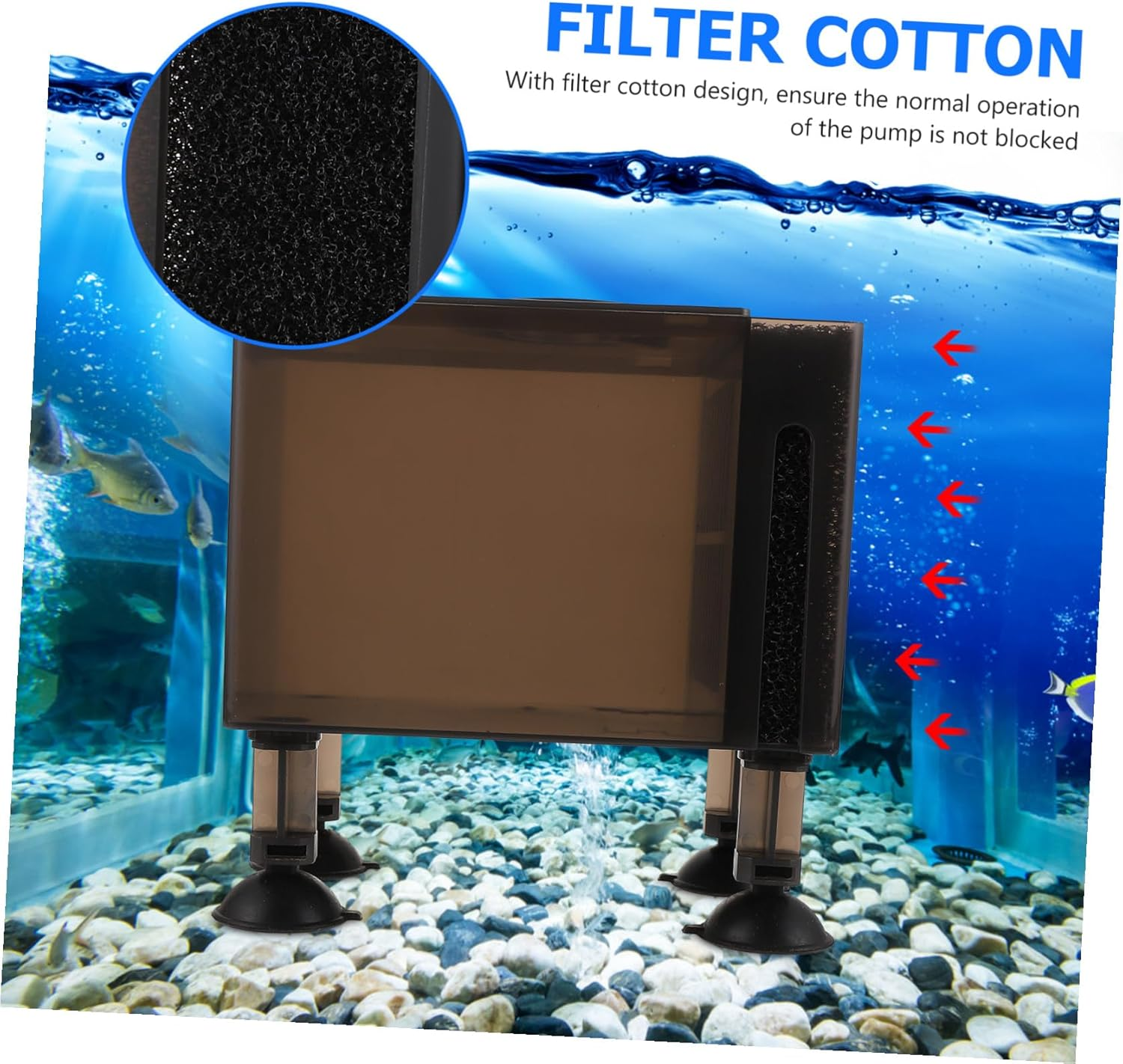 Garneck Plastic Pump Case with High Foot Nails Aquarium Supply Container for Outdoor Submersible Water Pump Protection Sturdy Household Accessory Box image number 6