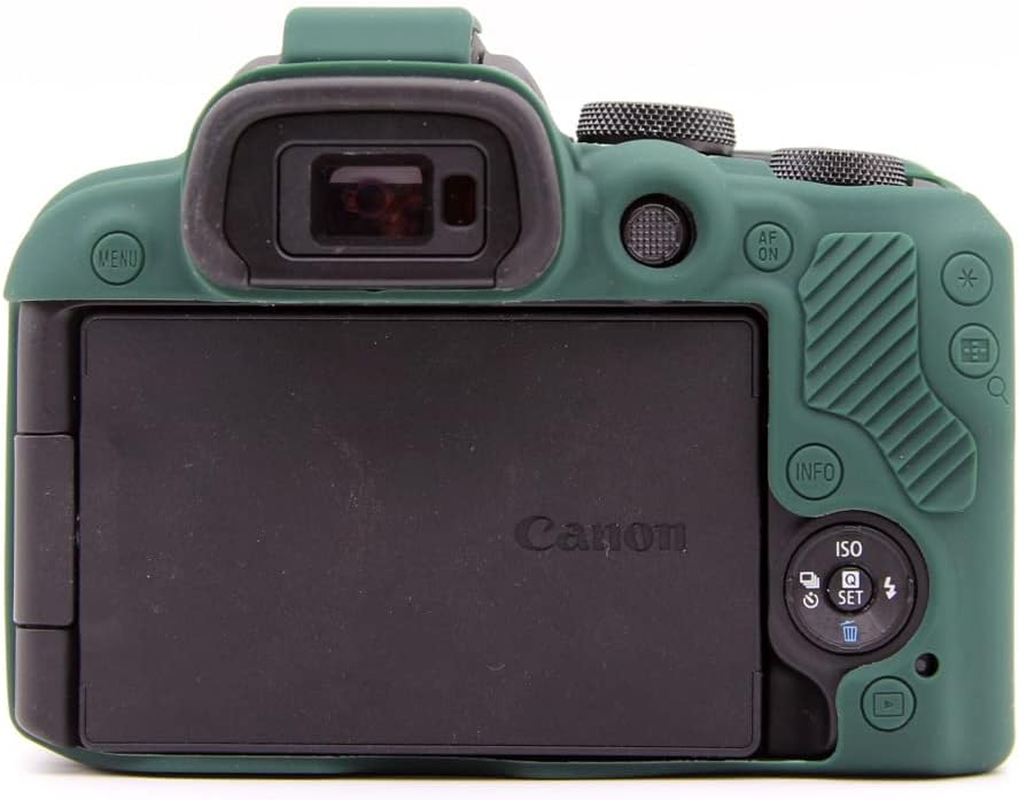 EOS R10 Case, Silicone Protective Housing Case Cover, Compatible with  EOS R10 Mirrorless Camera (Green) image number 1