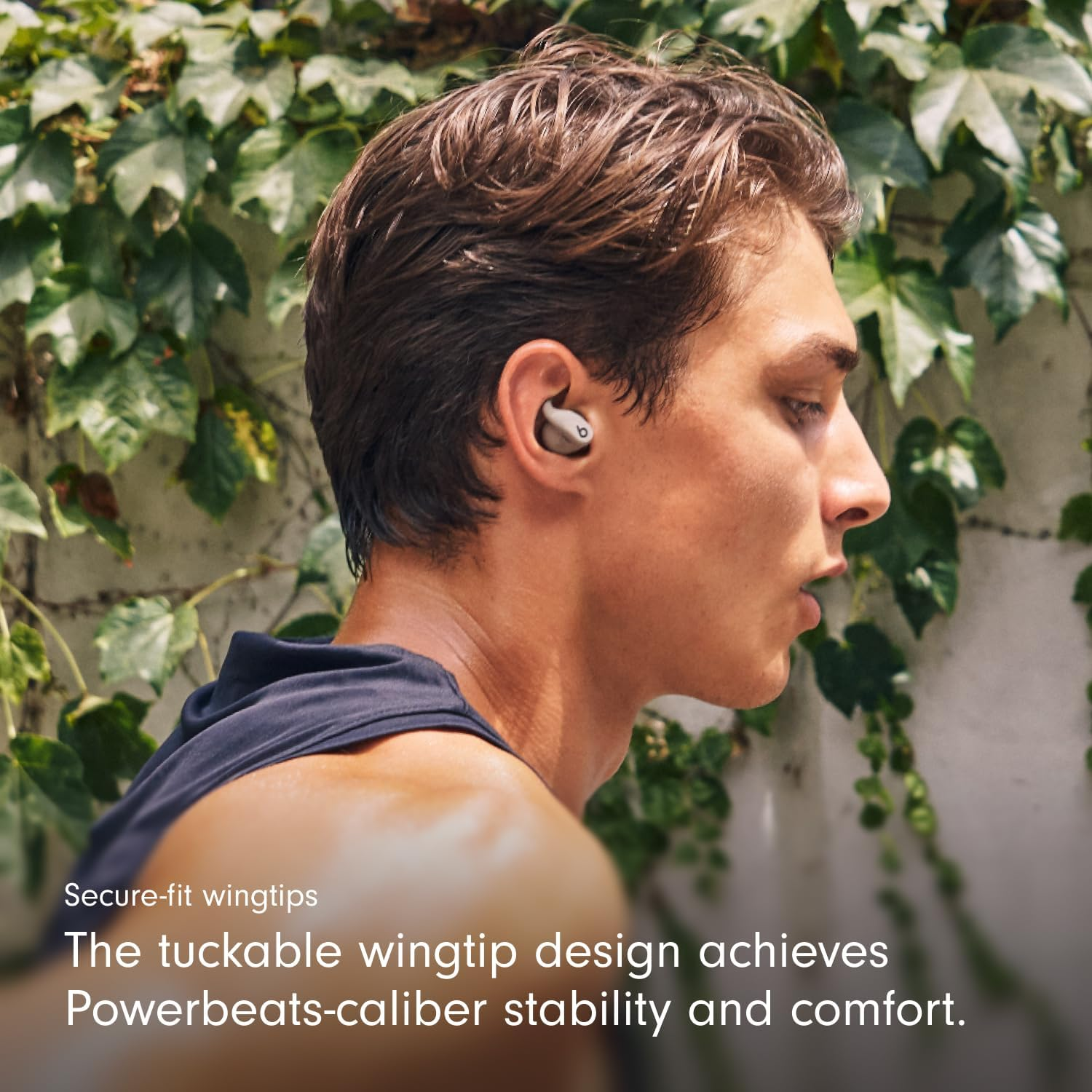 Beats - Powerbeats Fit - Wireless Noise-Cancelling Workout Earbuds with Ultimate Secure Fit, IPX4, up to 30H of Battery Life with Charging Case, Compatible with Apple & Android - Gravel Gray image number 4