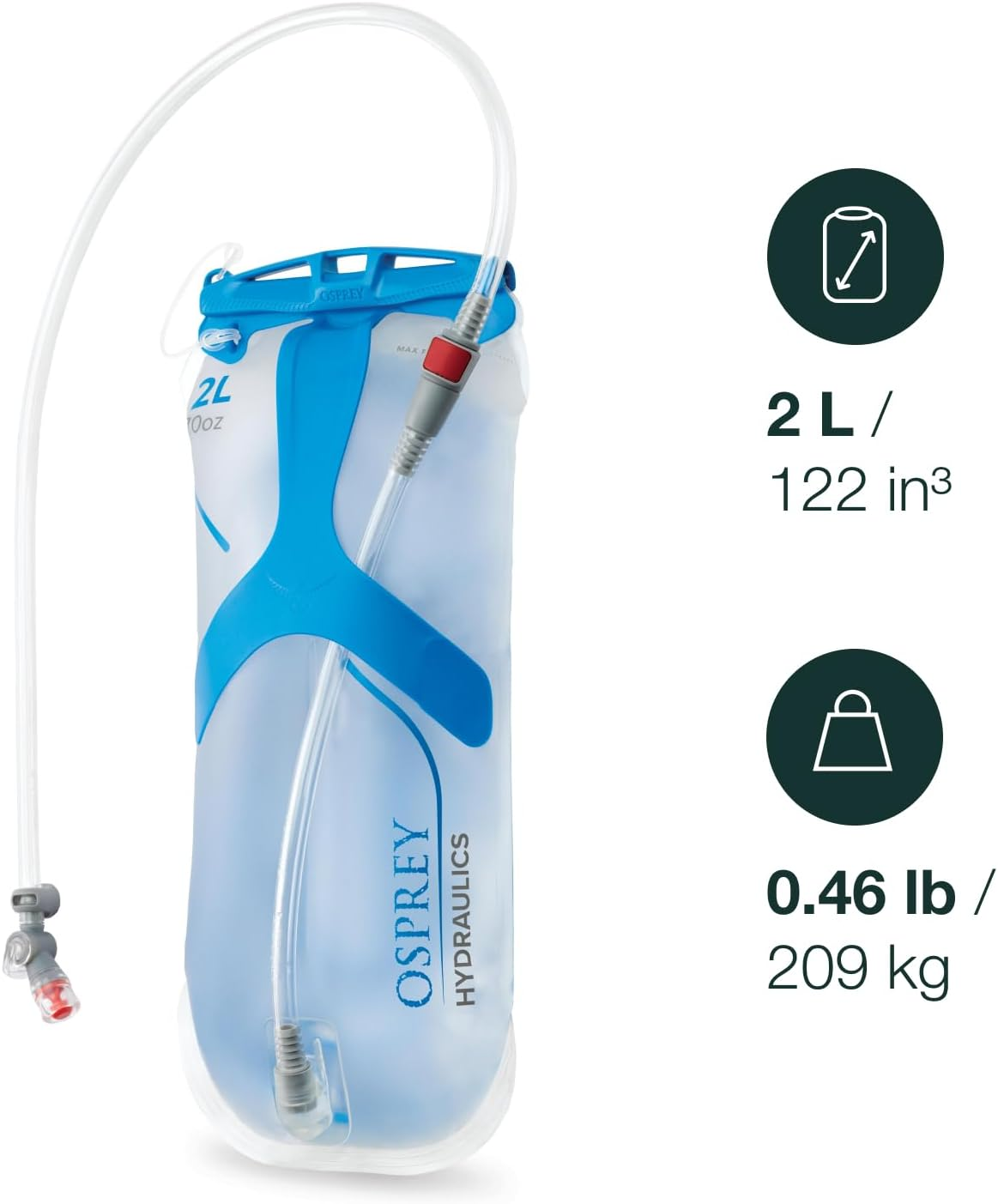 Osprey Hydraulics Backpack Water Reservoir with Bite Valve image number 5