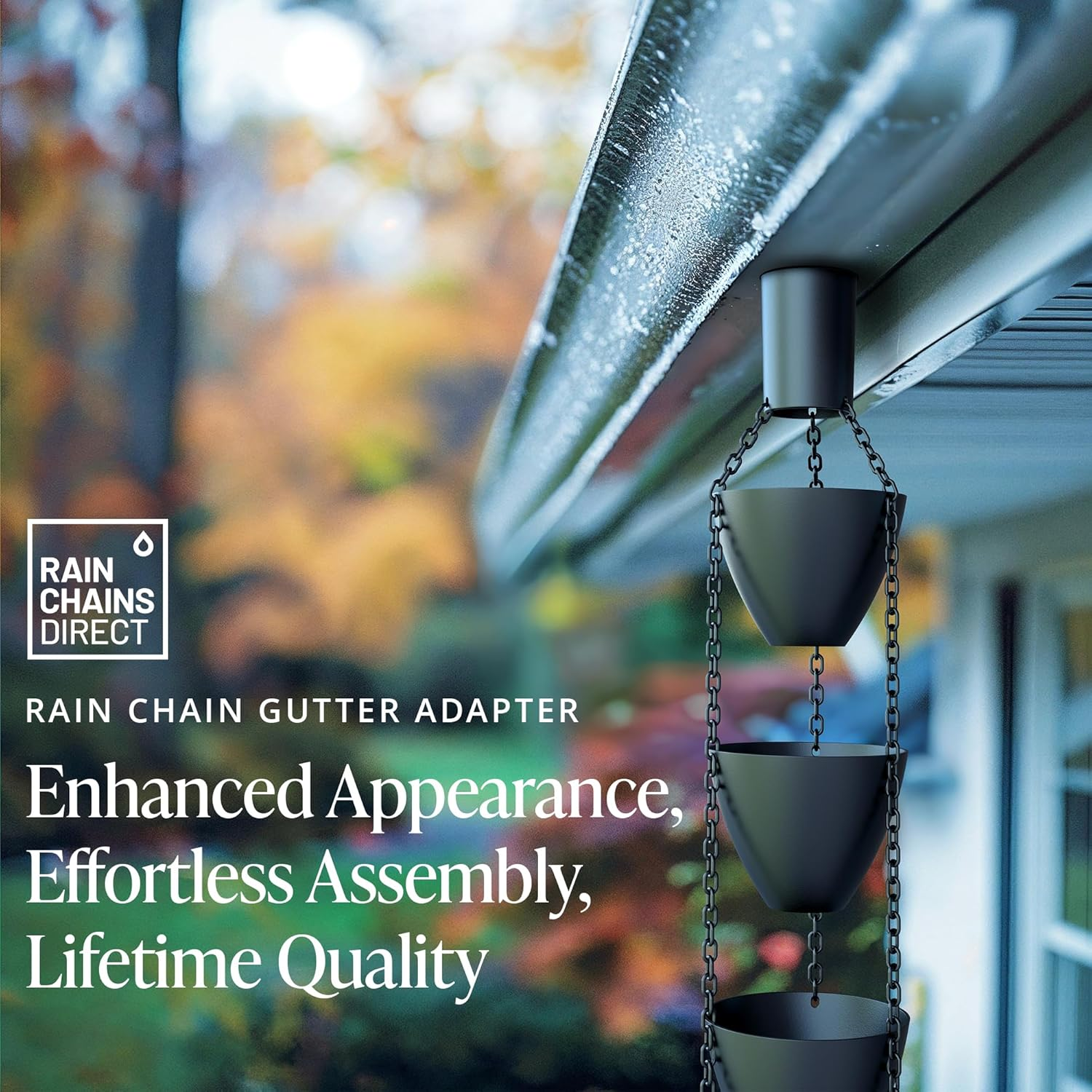 Rain Chain Gutter Installer (Black) by Rain Chains Direct - Copper image number 2