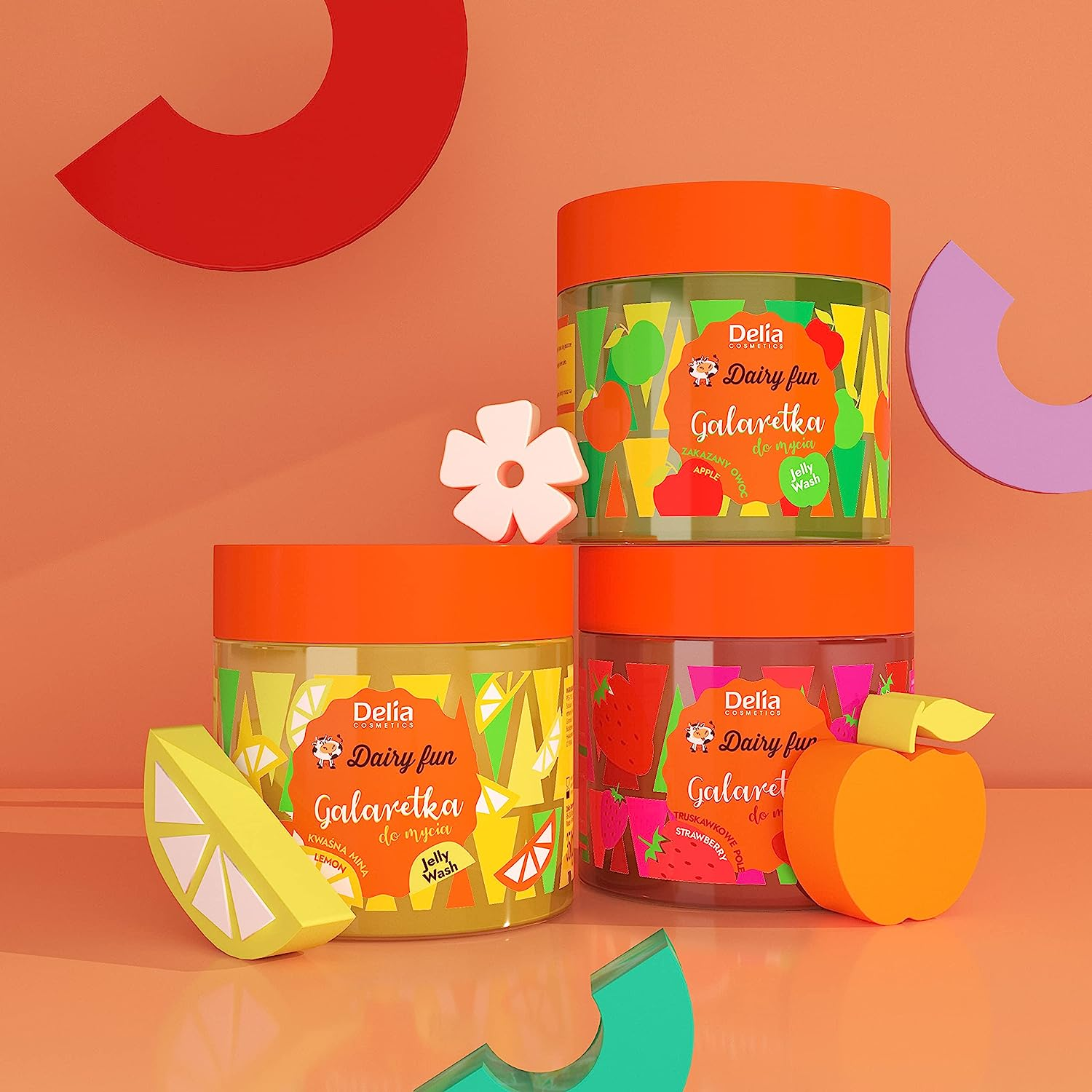 Delia Cosmetics - Dairy Fun - Lemon Jelly for Body Wash - Cleans and Refreshes - Scented and Smooth Skin - Intense Tropical Lemon Fragrance - Natural Extracts - 350 G image number 4