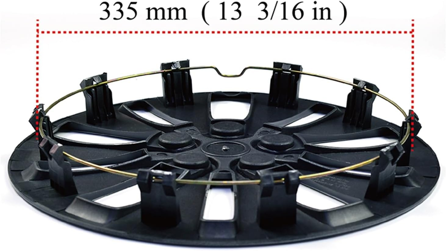 1 Piece 14" Wheel Hub Cap Cover R14 Rim Center Cover 10 Wheel Spoke Clip on Hubcap Center Cap Rims Wheel Trims Set image number 1