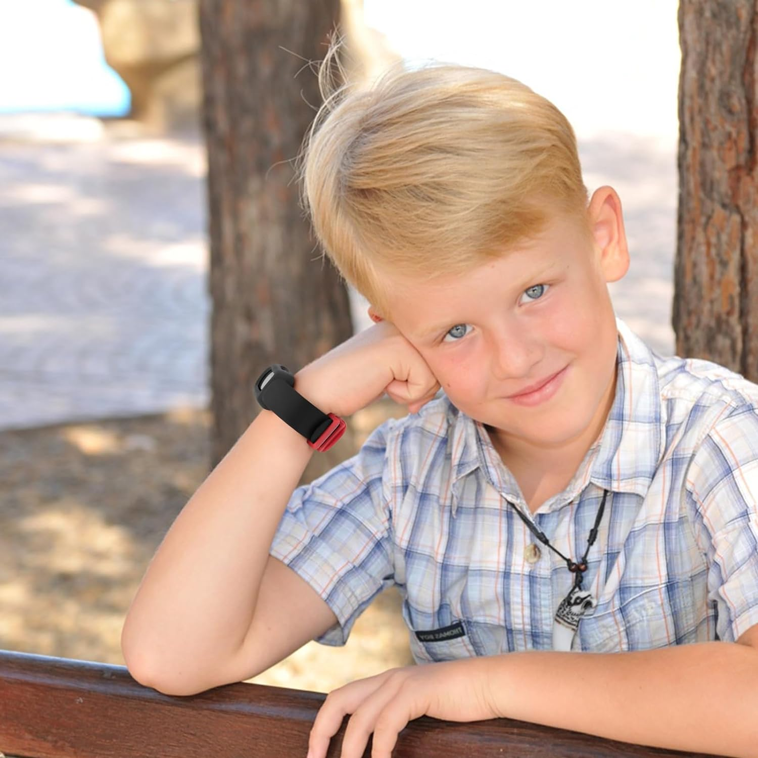 Leonids Sport Bands for Fitbit Ace 3 - 2 Pack Soft TPU Adjustable Replacement Waterproof Strap for Kids Boys Girls image number 2