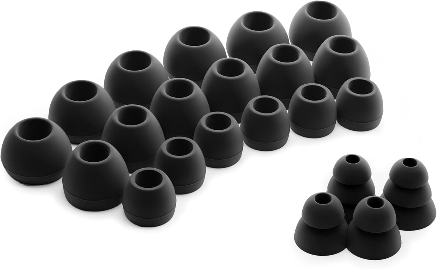 Okuli Set of 22 Silicone Earbuds Ear Tips for Earphones (Small, Medium, Large) image number 3