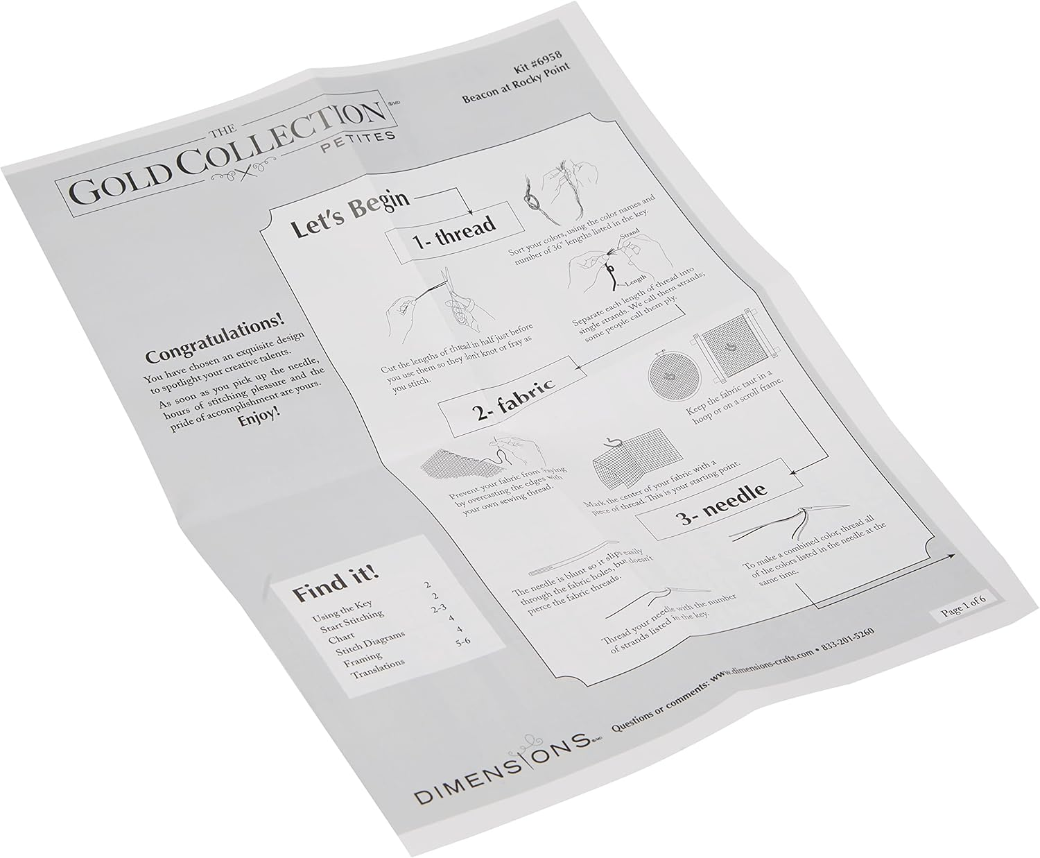 Dimensions Beacon at Rocky Point Counted Cross Stitch Kit image number 6