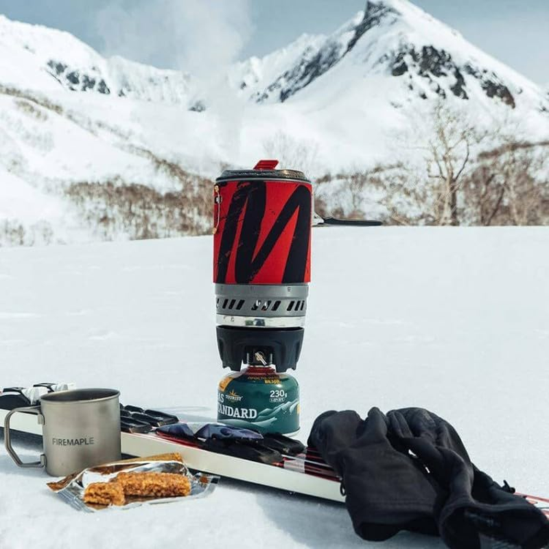 Fire Maple Star X5 Polaris Camping Pot Backpacking Pot Cooking System (Black&Red) image number 1