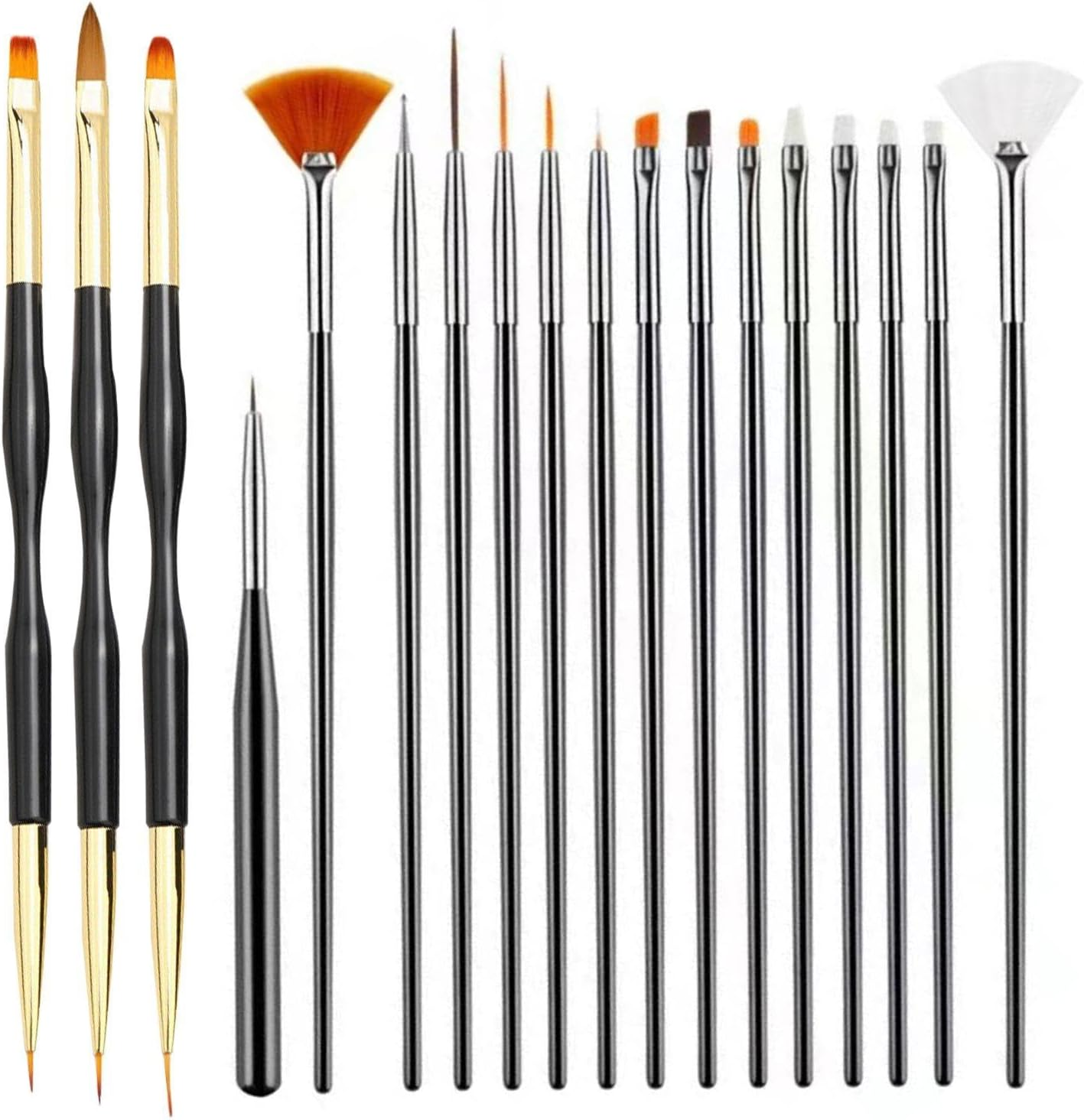 1 Set of Manicure Pen Set, Multifunctional, Reusable, Detailed Strokes and Lines, DIY Artistic Manicure Painting Props image number 2