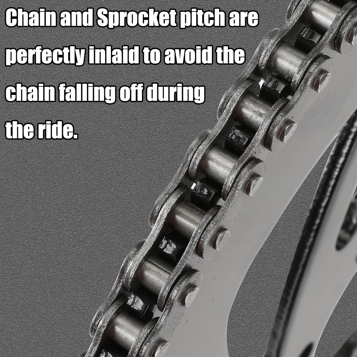 YOXUFA #35 Chain for Mini Bike Coleman CT100U CC100X Baja Doodle Bug DB30 Motovox MBX10 MBX11 Mega Moto MM-B80 105Cc Predator 79Cc 97Cc 100Cc Engine Powersports Parts with Chain Breaker - 140 Links image number 3