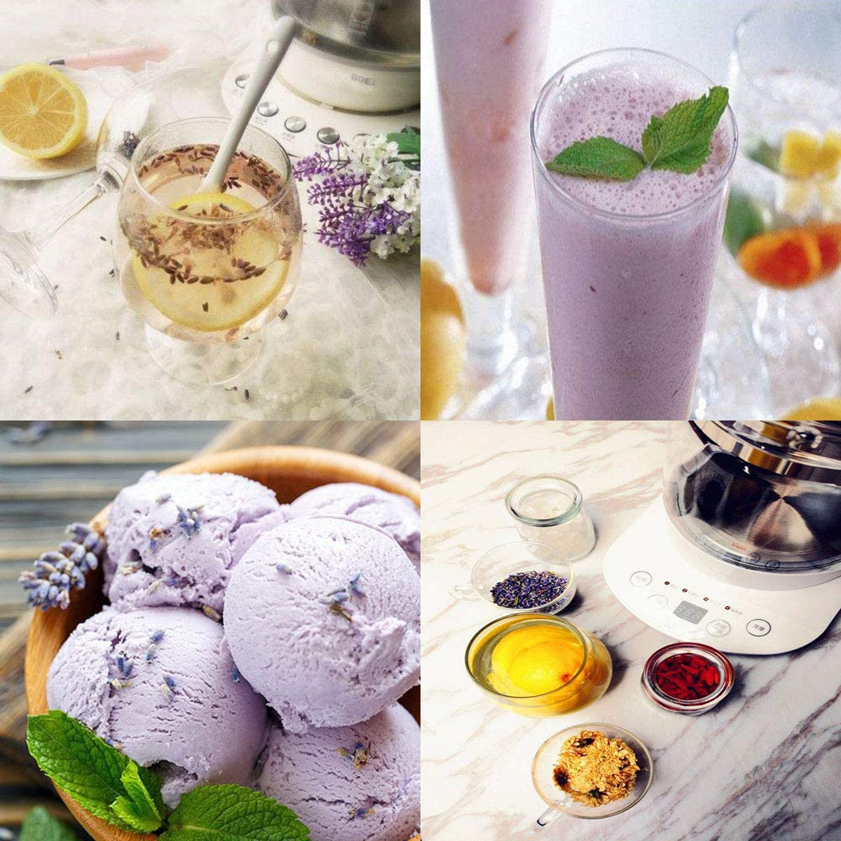 Tooget Culinary Dried Lavender Buds, 100% Raw Highland Grow Lavender Flowers, Ultra Blue Premium Grade Lavender with Food Grade PET Plastic Bottle - 115G image number 3