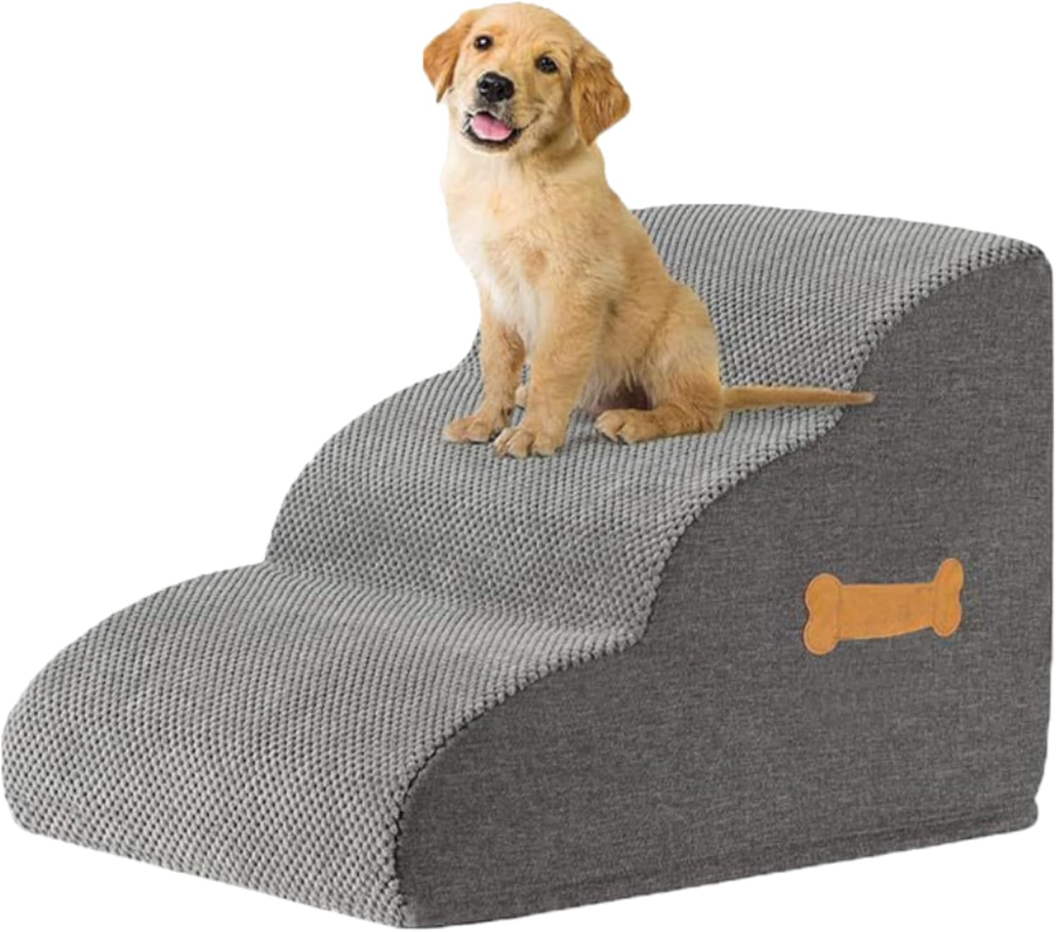 Dog Stairs,3 Tiers Dog Ramp and Stairs for Beds or Couches - Non - Slip Sturdy Pet Steps,Dog Stairs and Ramp for Small & Large Dogs to Get on High Bed & Outdoor Steps image number 1