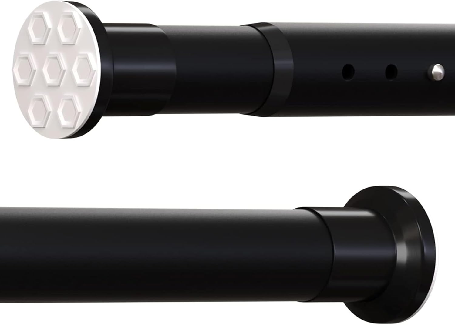 Oxdigi Tension Shower Curtain Rod, Short Small No Drilling Adjustable Window Curtain Rod for Bathroom, Indoor Decor