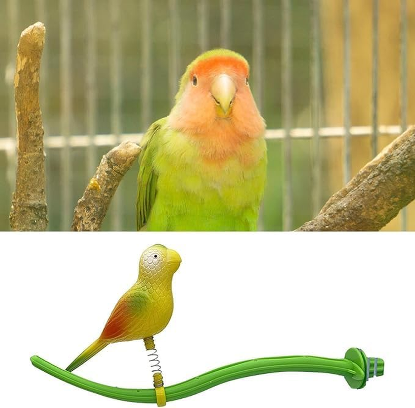 Ksngtixe 1 Pcs Natural Wood Perch Stand for Parrots & Birds - Chewable Bite-Resistant Perch Toy for Macaws, Cockatiels, Parakeets, Sparrows - Cage Accessories for Small & Medium Birds image number 1