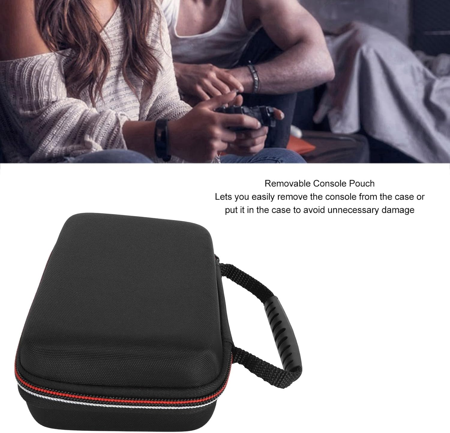 3DS XL Case, Portable Travel Case Pouch Protective Hard Shell for for New 3DS XL 2DS XL Consoles with Game Slots and Zip Pocket image number 5