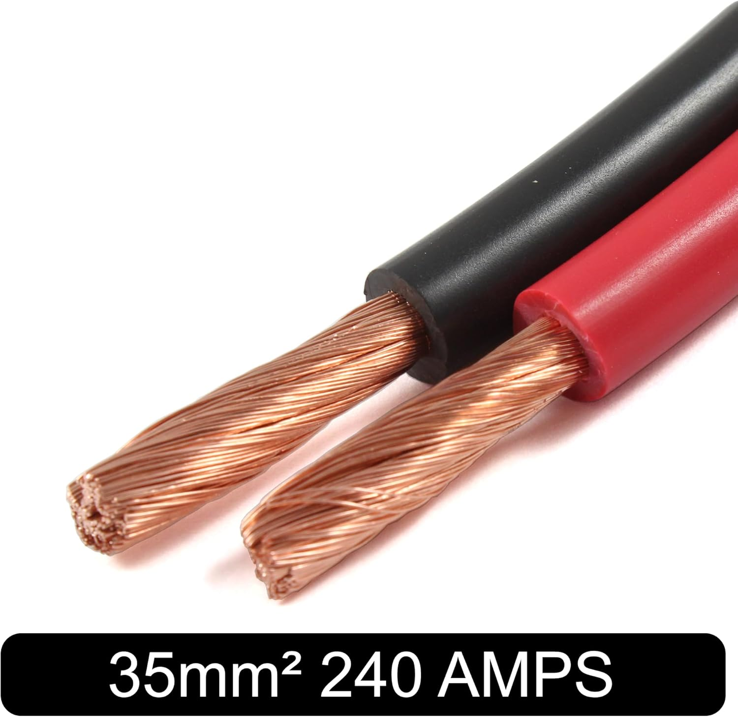 Automotive Hi-Flex 240 Amp 35Mm&sup2; 2 AWG Battery/Starter/Inverter/Welding PVC Cable Wire (Red, 2 Metre) image number 3