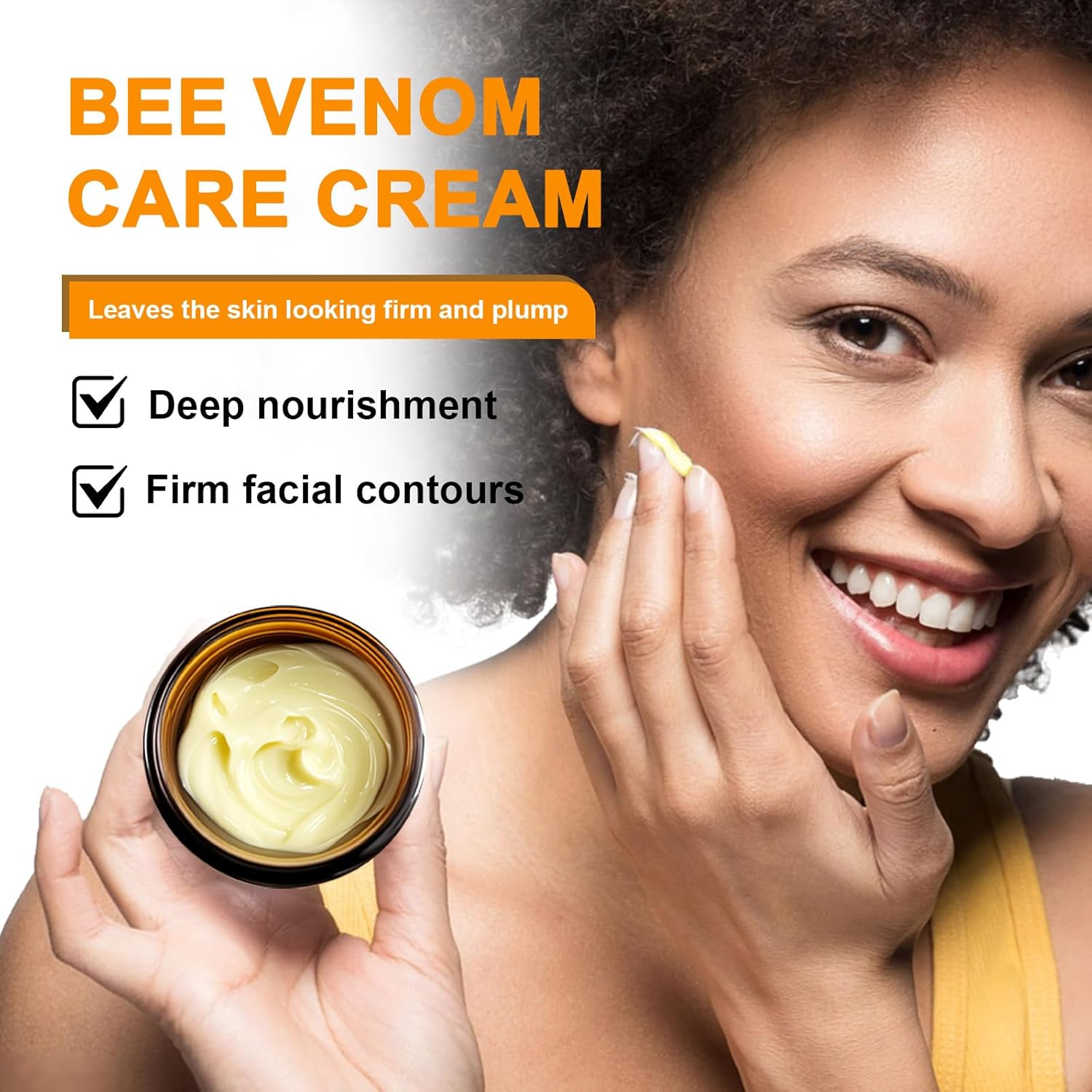 Bee Venom Skin Cream - Anti-Wrinkle, Firming & Moisturizing Treatment, Suitable for All Skin Types, Daily Skin Restoration image number 2