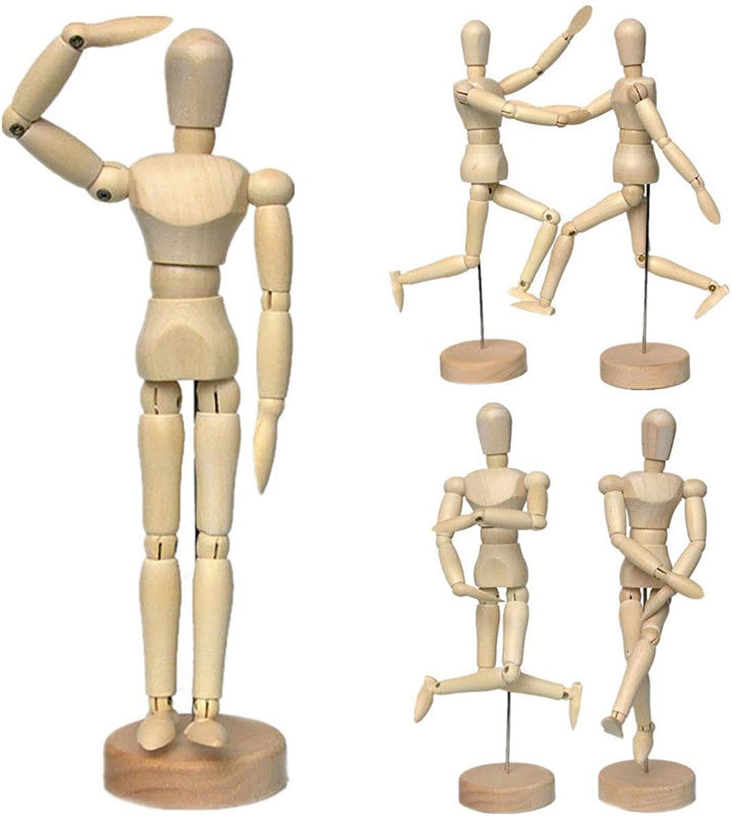 Gazelle Trading Artist Wooden Manikin Mannequin Sketching Lay Figure Drawing Model Aid Human Figure Artist Draw Painting Model Mannequin Jointed Doll image number 4