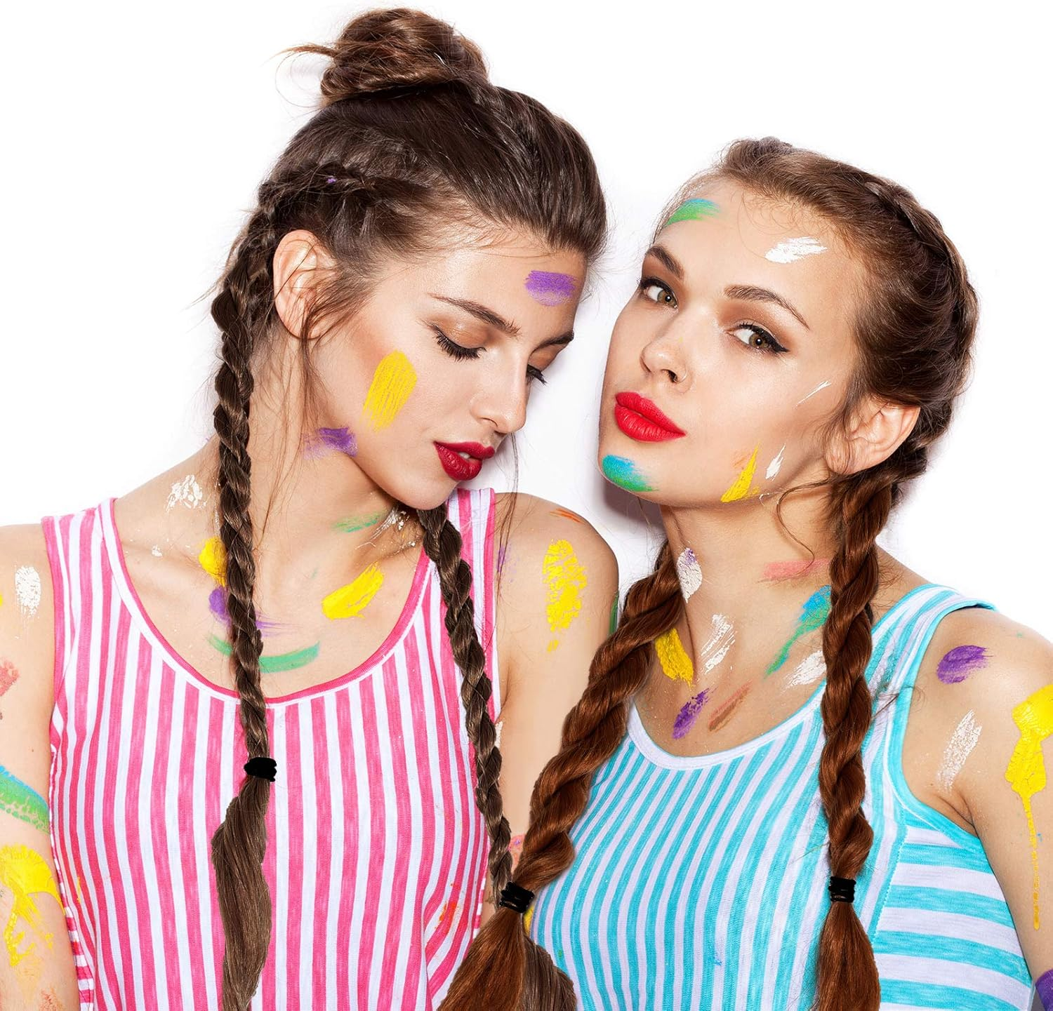 Automatic Hair Braider with 800 Mini Rubber Bands, Tail Comb & Electronic Braiding Machine - Roller Styling Tool for Tangling (Black) - Clear White image number 5