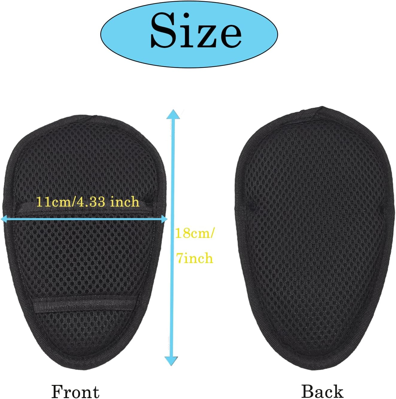 2 Pack Baby Stroller Seatbelt Crotch Cushion Car Seat Belt Strap Covers for Baby Stroller Universal Pram Belt Pads for Baby Car Seat Pushchair Seat Belt Crotch Covers for Baby (Black) image number 3