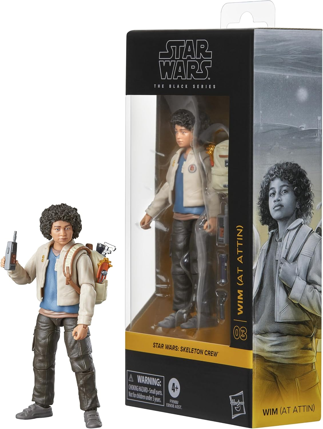 Star Wars the Black Series Wim (At Attin), Star Wars: Skeleton Crew Collectible 6 Inch Action Figure image number 2