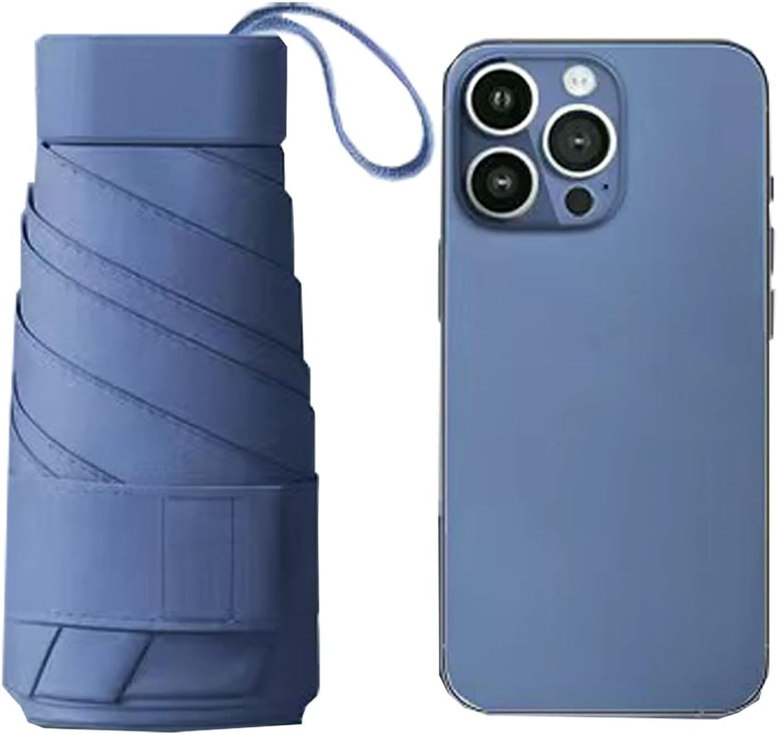 Mini Folding Windproof Travel Umbrella Cute Small Umbrella for Sun and Rain 99% UV Protection Compact Lightweight Portable for Women Men Kids Multiple Colors image number 6