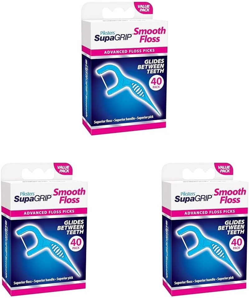 Piksters Supagrip Smooth Floss Picks (Pack of 120) image number 3